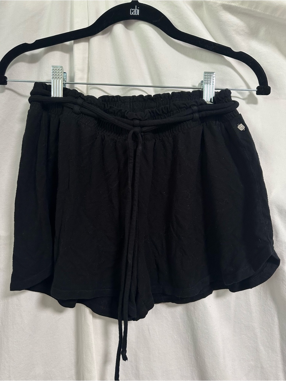 Fabletics Black Drawstring Athletic Lounge Shorts